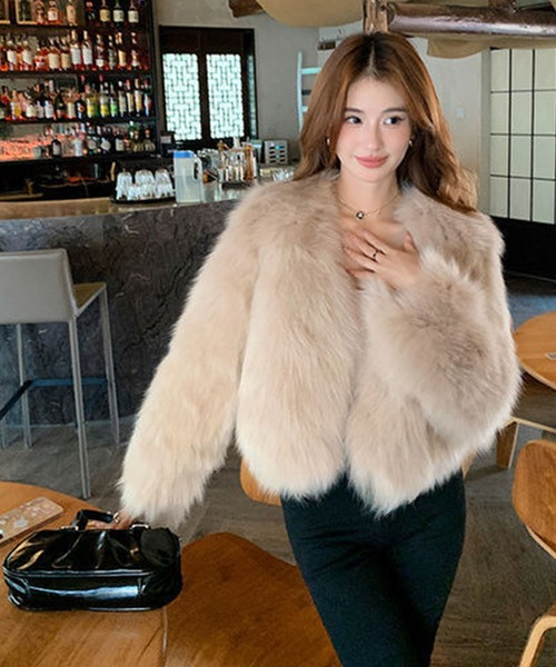 「meJane」 「fashion」ジャケット FREE ライトベージュ レディース_画像6