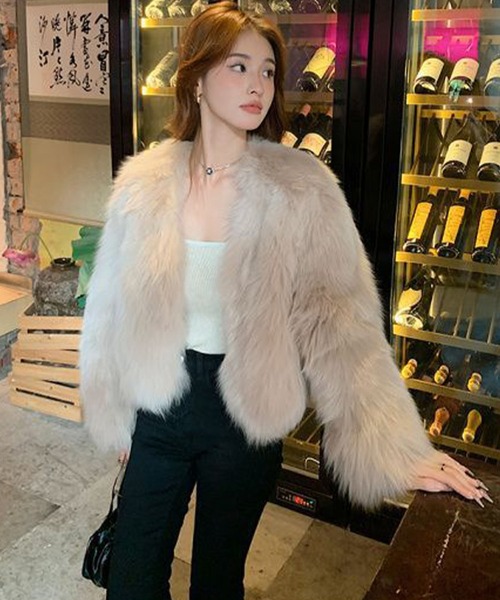 「meJane」 「fashion」ジャケット FREE ライトベージュ レディース_画像8