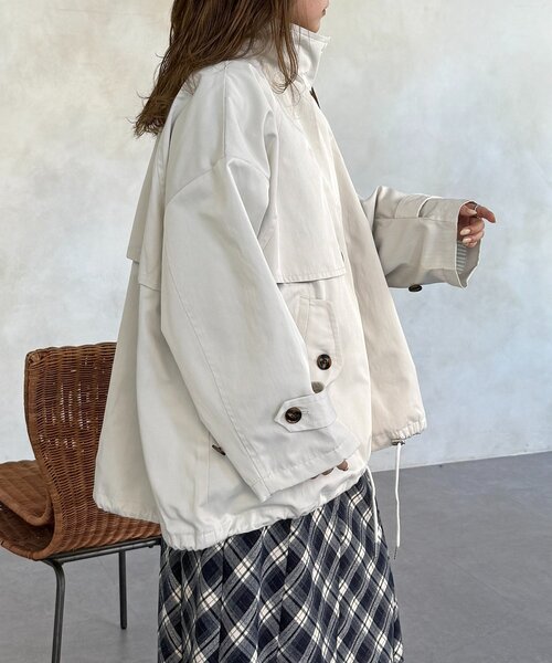 CPCM（シーピーシーエム） トレンチコート コート ミドル丈モッズ