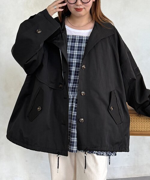 CPCM（シーピーシーエム） トレンチコート コート ミドル丈モッズ