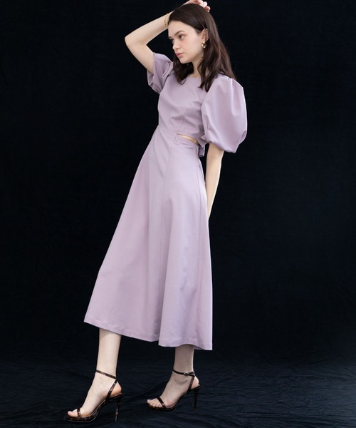 「Cheek」 半袖ワンピース SMALL ネイビー レディース_画像4