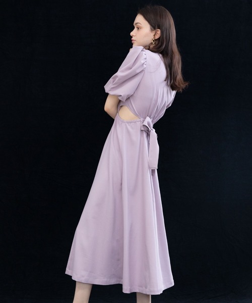 「Cheek」 半袖ワンピース SMALL ネイビー レディース_画像5