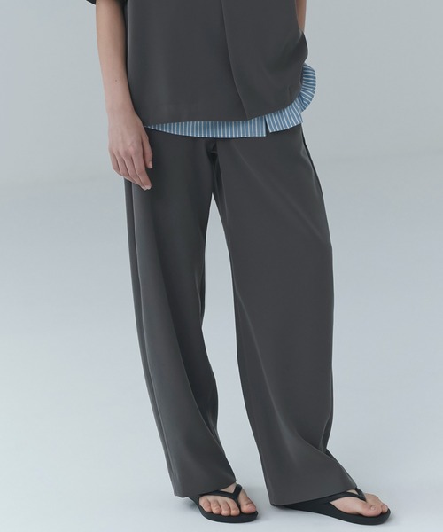 ワイドパンツ パンツ Dry Twill Curve Silhouette Semi Wide Pant メンズ レディースの画像