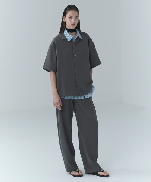 ワイドパンツ パンツ Dry Twill Curve Silhouette Semi Wide Pant メンズ レディースの画像