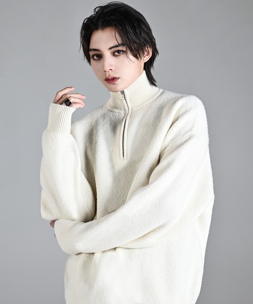 「ADRER」 長袖ニット SMALL ブラック メンズ_画像2