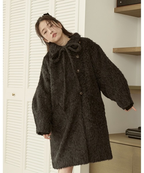 moi tytto（モイテュット） コート SMALL チャコールグレー レディース