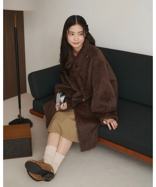 moi tytto（モイテュット） コート SMALL チャコールグレー レディース