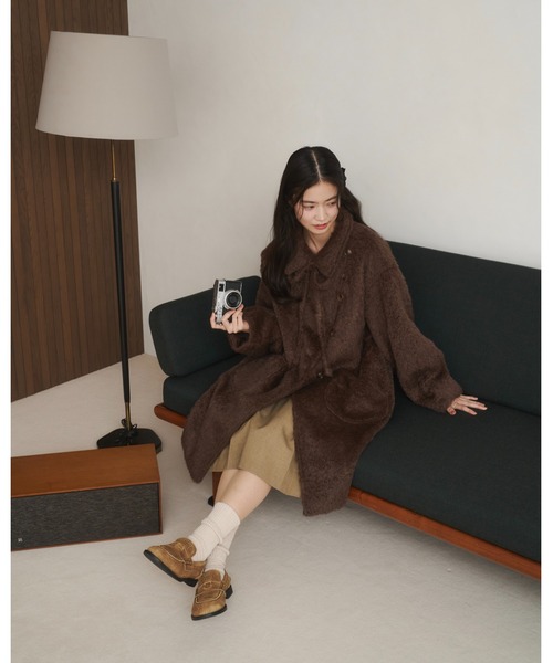 moi tytto（モイテュット） コート SMALL チャコールグレー レディース