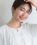 ブラウス シャツ ノーカラーブラウス | セレ...の詳細画像5