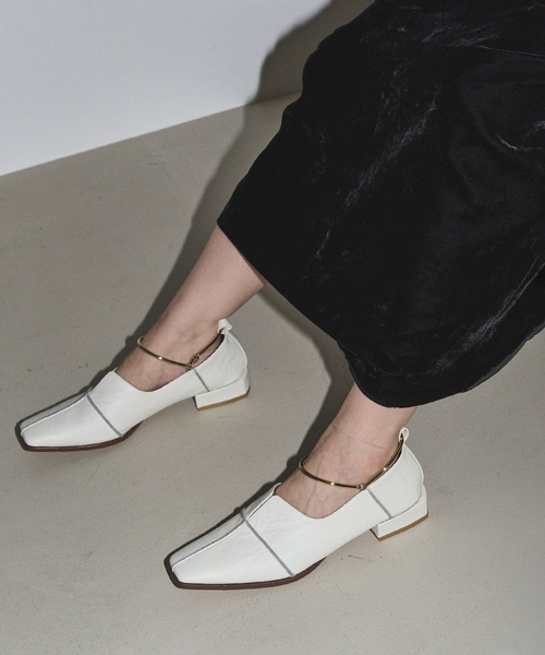 「GRISE」 フラットパンプス 25cm アイボリー レディース_画像7