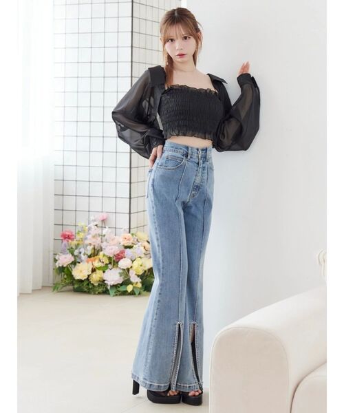 EAT ME♡シャーリングコットンシャツ新品 EAT ME♡シャーリングコットンシャツ新品 【公式通販】