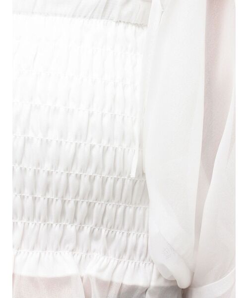 EAT ME♡シャーリングコットンシャツ新品 EATME（イートミー） ブラウス シャツ シャーリングベアTOPシャツ