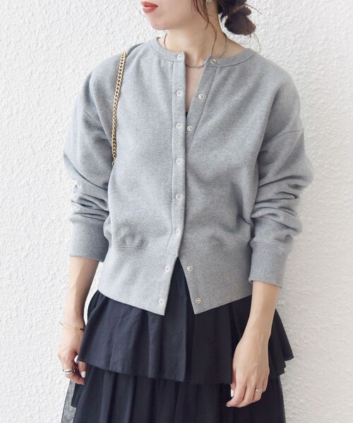「SHIPS any」 カーディガン ONE SIZE ライトグレー レディース_画像5