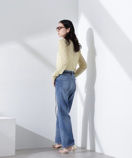 「Healthy denim」 デニムパンツ 23 ブルー レディース_画像4