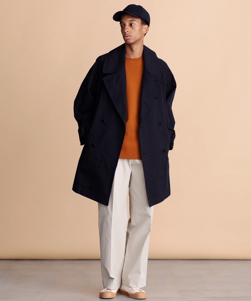 「VICTIM」 トレンチコート MEDIUM ブラック メンズ_画像2