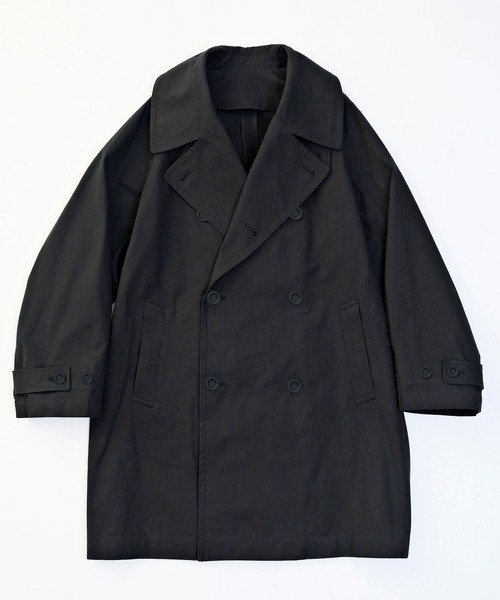 「VICTIM」 トレンチコート MEDIUM ブラック メンズ_画像3