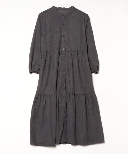 「mil」 長袖ワンピース X-SMALL チャコールグレー レディース_画像2