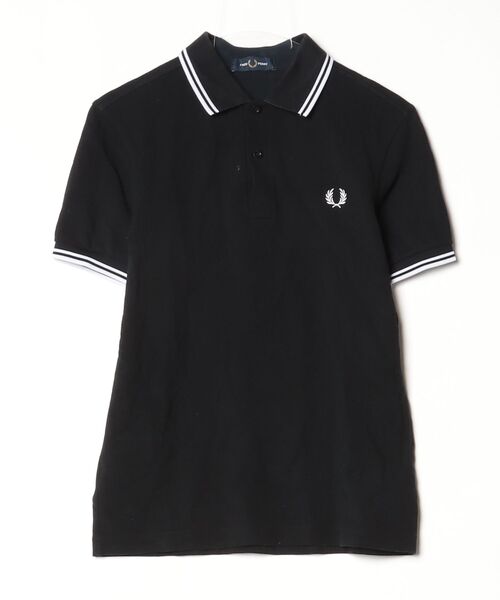【新品】FRED PERRY フレッドペリーポロシャツ 半袖 ブラック FRED PERRY（フレッドペリー） 半袖ポロシャツ SMALL ブラック メンズ