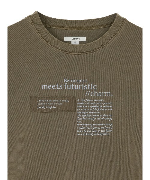 Ameri（アメリ） tシャツ 「ZOZOTOWN限定」VINTAGE LIKE LAYARD LONG