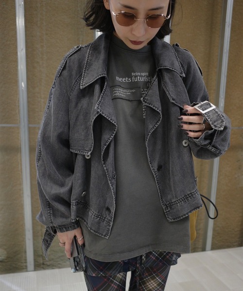 Ameri（アメリ） tシャツ 「ZOZOTOWN限定」VINTAGE LIKE LAYARD LONG