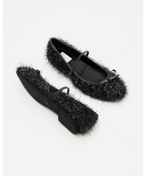 「Emma Francis」 バレエシューズ 25.0cm レッド レディース_画像3