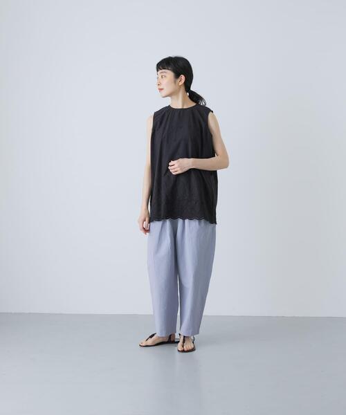 「かぐれ」 サルエルパンツ FREE ネイビー レディースの画像