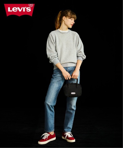 「OUTDOOR PRODUCTS」 デニムパンツ「Levi’sコラボ」 25cm ブルー レディース