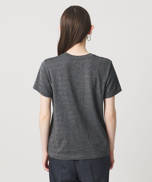 【新品タグ付】UNITED ARROWS ラメ天竺Tシャツ ダークグレー UNITED ARROWS（ユナイテッドアローズ） tシャツ 半袖 ラメ テンジク T