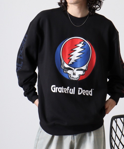 「Grateful Dead」 スウェットカットソー M チャコールグレー メンズ_画像8