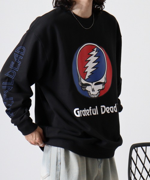 「Grateful Dead」 スウェットカットソー M チャコールグレー メンズ_画像9