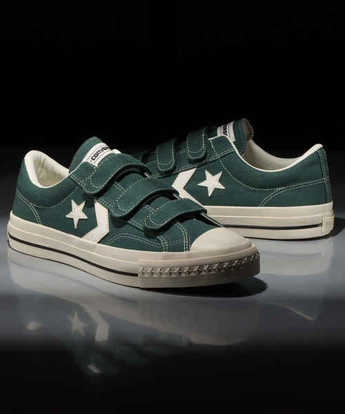 「CONVERSE」 ローカットスニーカー 25.0cm グリーン メンズ_画像3