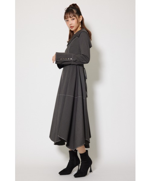 rienda（リエンダ） 長袖ワンピース MEDIUM グレー レディース