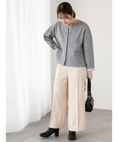 「Te chichi TERRASSE」 ニットカーディガン F オフホワイト レディース_画像5