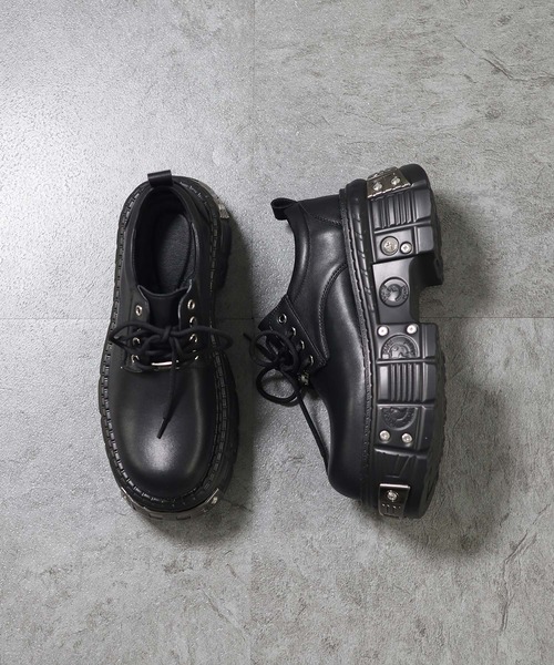 ATMARK ローファー 「3サイズ展開 / UNISEX 」メタルチップ PUレザー