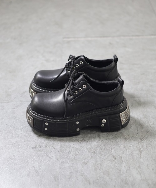 ATMARK ローファー 「3サイズ展開 / UNISEX 」メタルチップ PUレザー