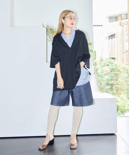 CITYSHOP - cityshop KEY NECK Tシャツ CITYSHOP（シティショップ） tシャツ 「追加」KEY NECK Tシャツ
