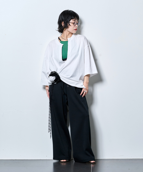CITYSHOP - cityshop KEY NECK Tシャツ CITYSHOP（シティショップ） tシャツ 「追加」KEY NECK Tシャツ