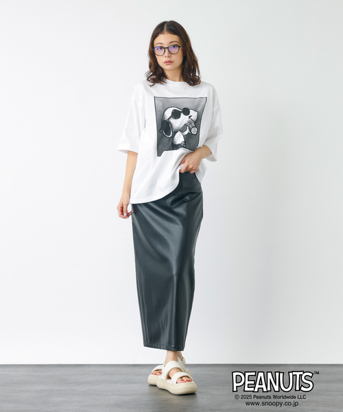 「PEANUTS」 半袖Tシャツ L ホワイト系その他2 メンズ_画像2