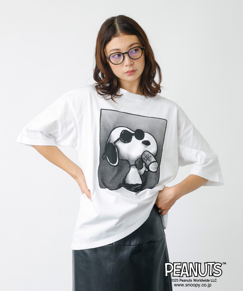 「PEANUTS」 半袖Tシャツ L ホワイト系その他2 メンズ_画像6