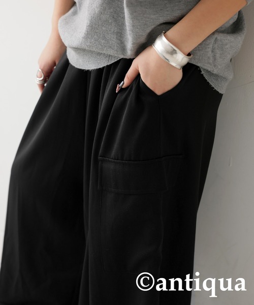 「antiqua」 カーゴパンツ LARGE ブラック レディース_画像8