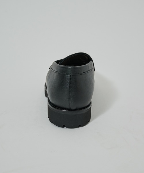 「PADRONE」 ローファー 42 ブラック メンズ_画像3