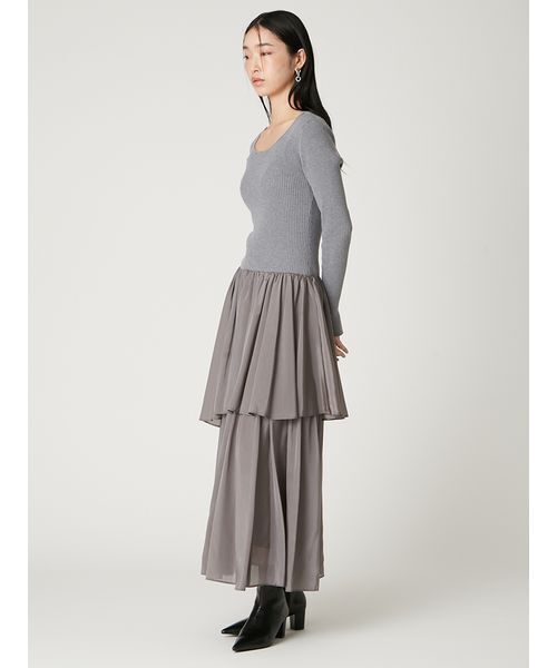「FRAY I.D」 ドッキングワンピース 1 ブラック レディース_画像4