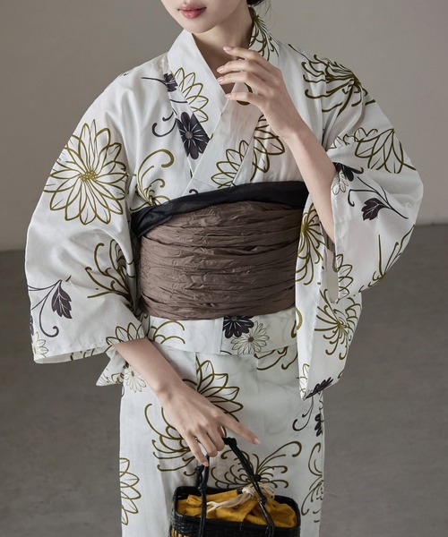 asaka 浴衣 セパレート浴衣セット 着付けのいらない簡単 二部式浴衣 綿