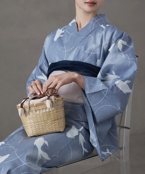 asaka 浴衣 セパレート浴衣セット 着付けのいらない簡単 二部式浴衣 綿
