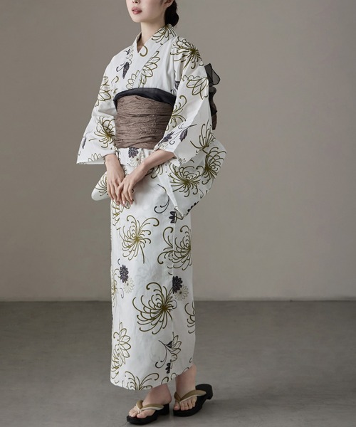 asaka 浴衣 セパレート浴衣セット 着付けのいらない簡単 二部式浴衣 綿