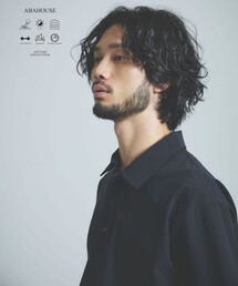 ABAHOUSE GRAY ポロシャツ 半袖 「セットアップ対応」360°ストレッチ