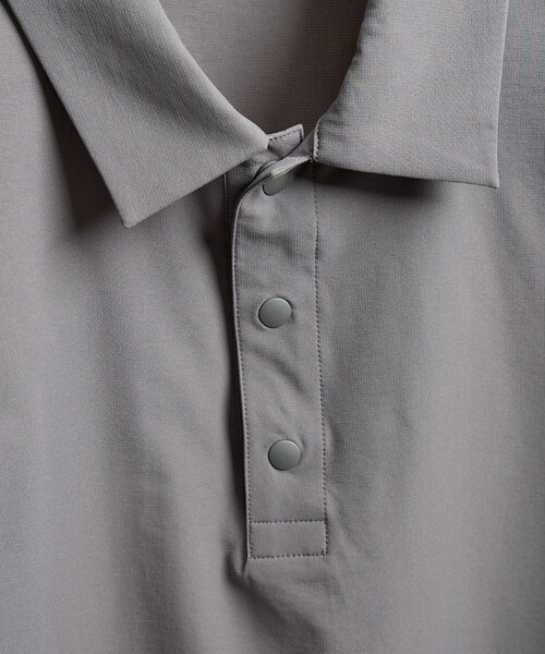 ABAHOUSE GRAY ポロシャツ 半袖 「セットアップ対応」360°ストレッチ