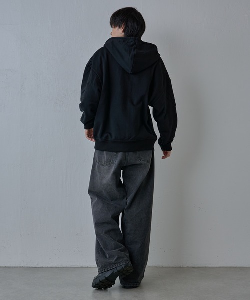 「COLONY 2139」 ジップアップパーカー MEDIUM ブラック メンズ_画像7