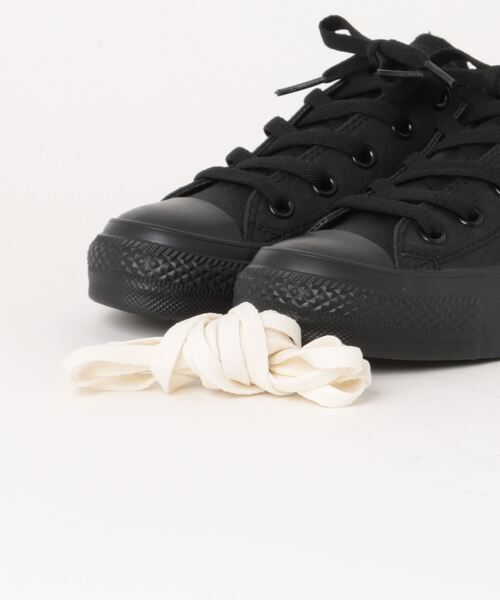 「CONVERSE」 ローカットスニーカー 25.5cm ブラック×ブラック レディース_画像4