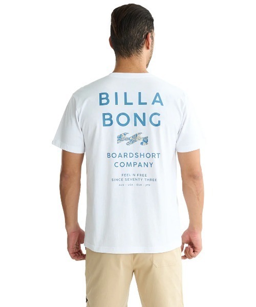 「BILLABONG」 半袖Tシャツ LARGE ライトブルー メンズ_画像3
